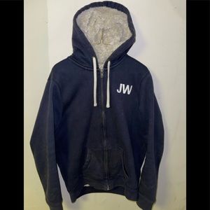 Jack Wills fur lined hoody size Large.
